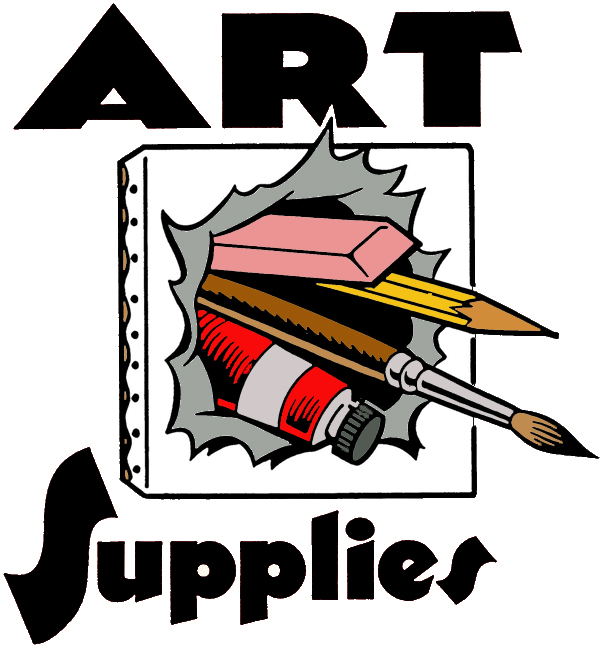 ﻿a Selection Of Art Supplies Available Locally At - Art Supplies (605x650)