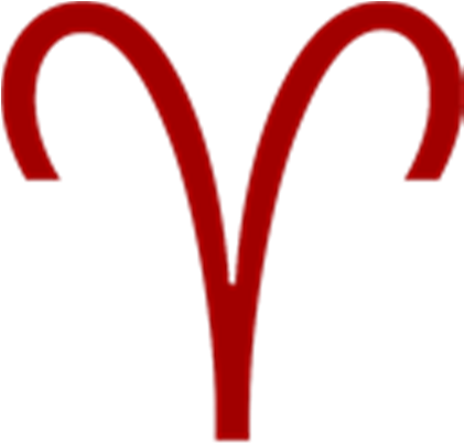 Homestuck Clipart Aries Symbol - Red Aries Symbol (420x420)