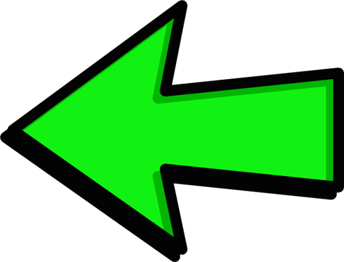 Left Arrow - Left Green Arrow Png (500x381)
