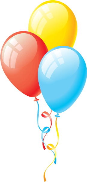 Birthday Directory Now Celebrating - Birthday Balloon Clip Art (320x600)