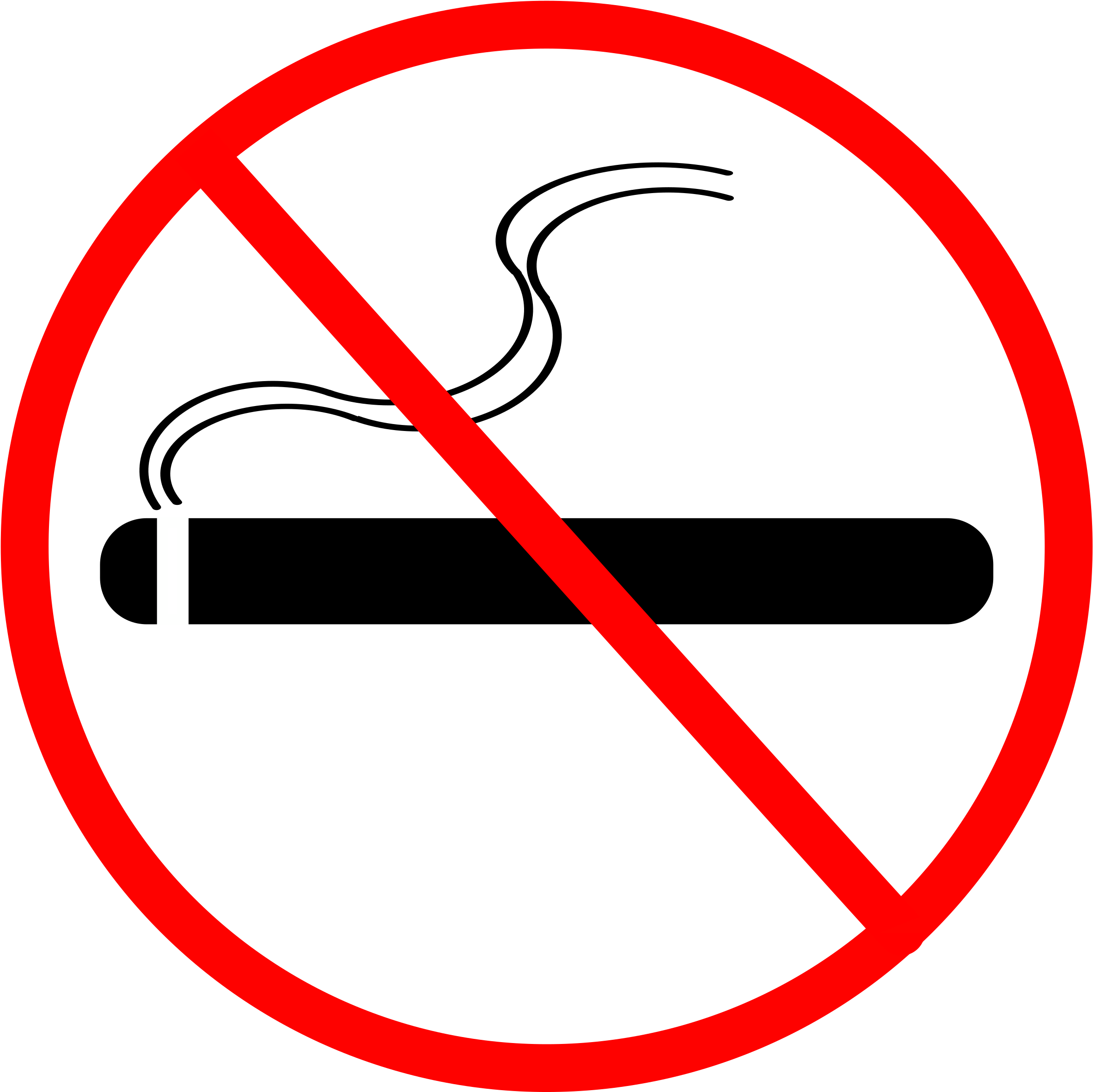 Smoking Clipart Transparent - Transparent No Smoking Signs (971x750)