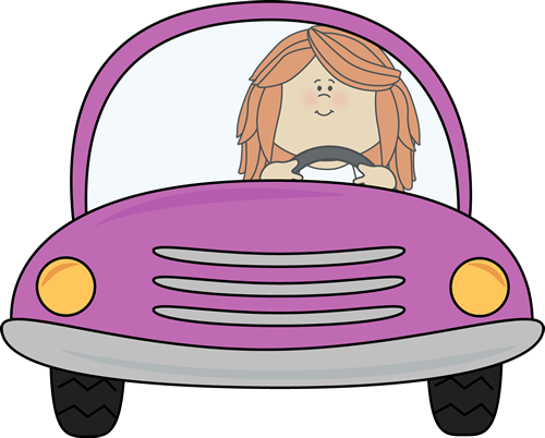 Car Rider Safety Car Rider - Clipart Driving A Car (500x402)