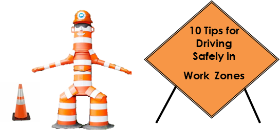 Obey Clipart Stay Safe - Work Zone Safety Tips (545x254)