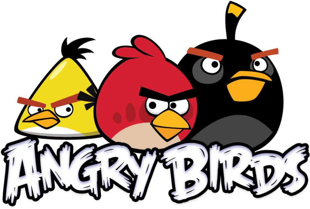 Video Game Clipart Transparent - Angry Birds Logo Png (1200x797)