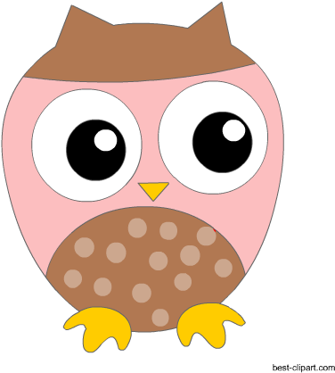 Free Cute Pink Owl Png Clipart - Owl Baby Shower (450x450)