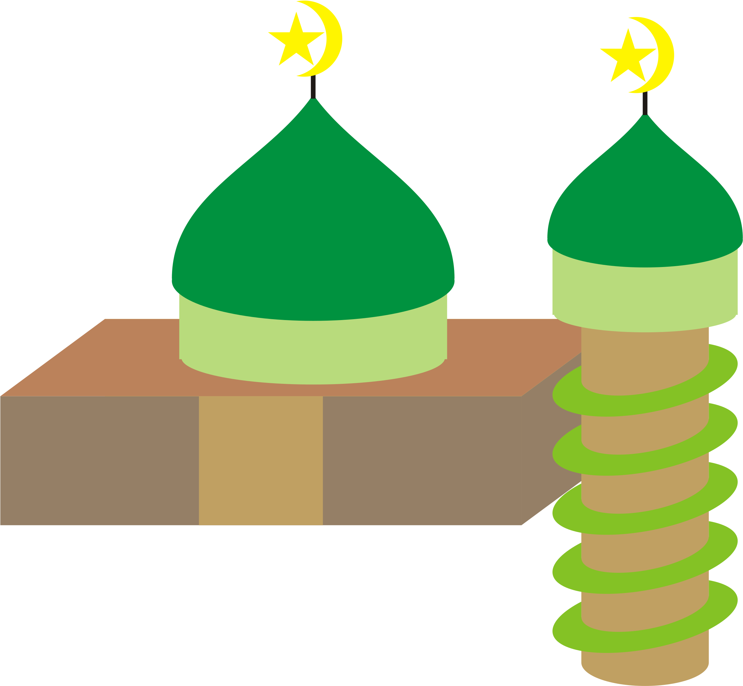 Simple Mosque - Mosque Clip Art (3106x2400)