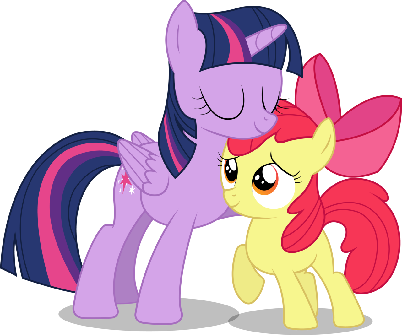 Twilight Clipart Apple - My Little Pony Twilight Sparkle And Applebloom (1280x1067)