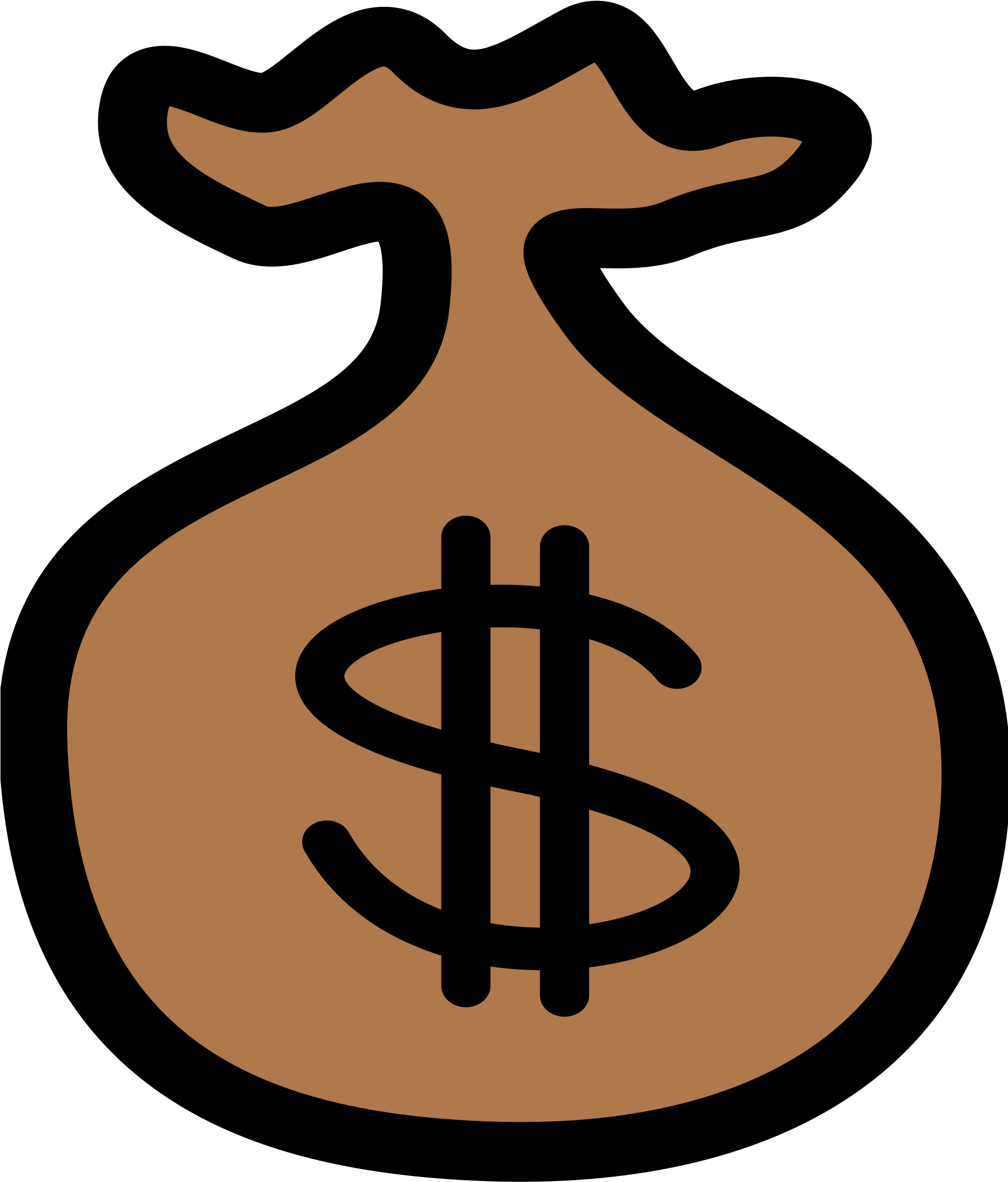 Big Image - Clipart Bag Of Money (2040x2400)