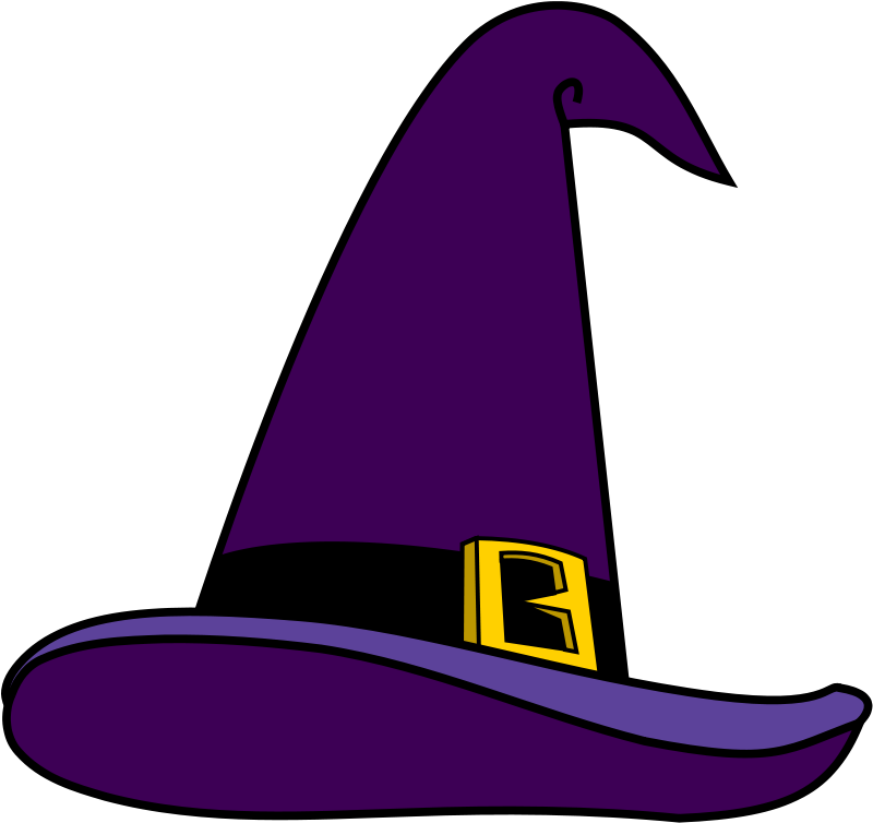 Witch Hat Clipart Real Witch - Wizard Hat Clip Art (846x804)