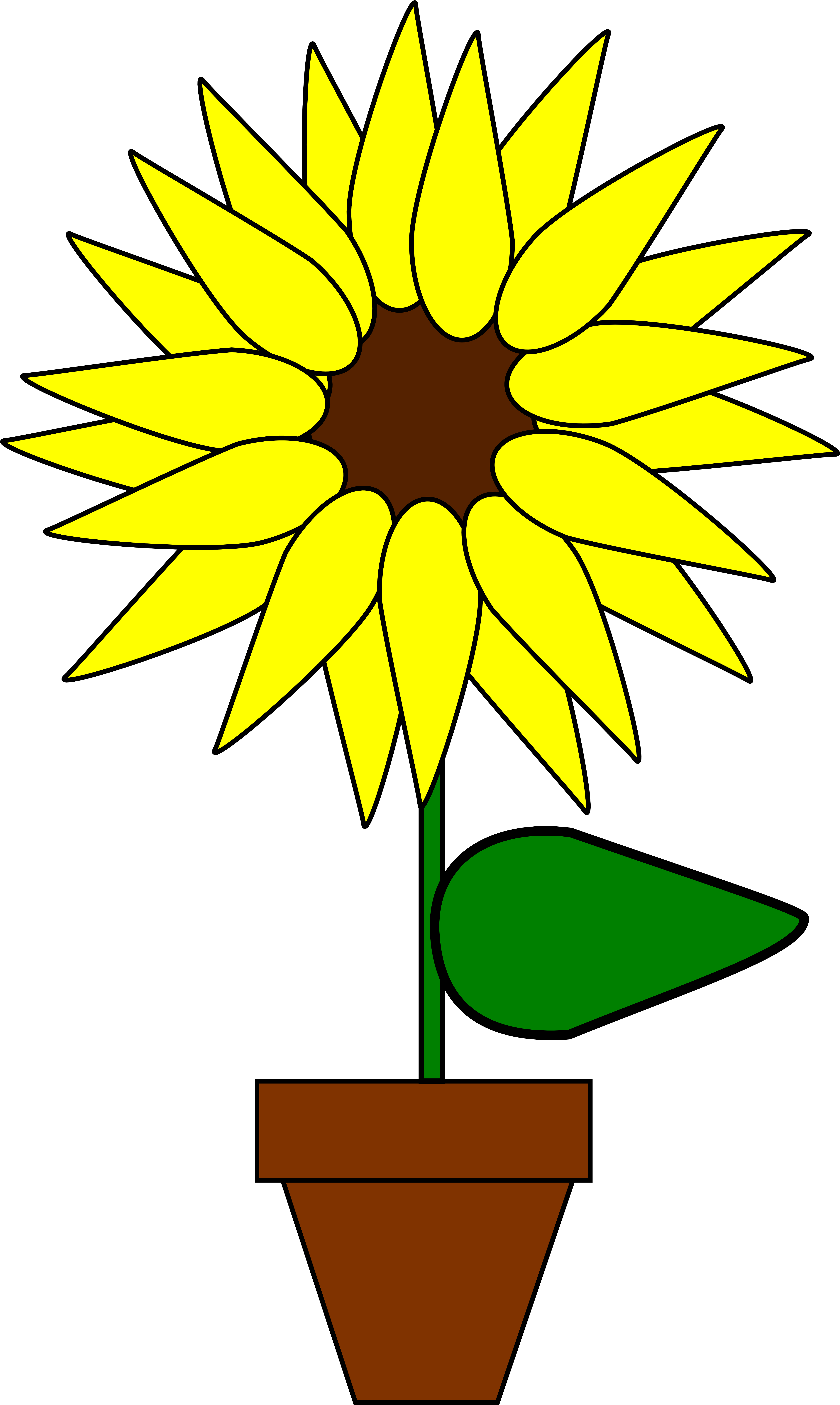 Info Art Clip Art Clipart Clipartist - Gambar Bunga Matahari Animasi (5555x7856)