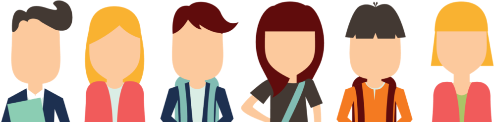 College Students, Collegiate Workforce - College Students Cartoon Png (1024x245)