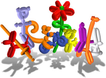 Iphone App With 3d Balloon Animal Instructions - Balloon Art Clip Art (480x320)