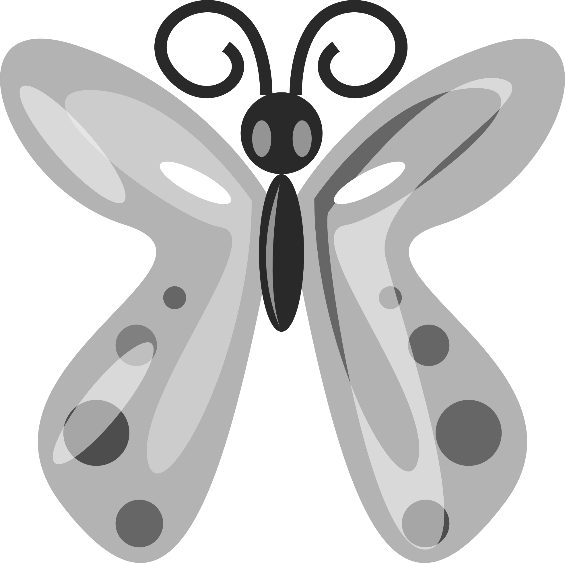 Inkscape Clipart - Clipart Library - Adobe Illustrator Butterfly (1969x1962)