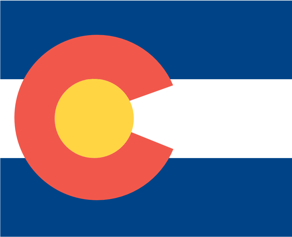 Colorado Flag Vector - Colorado Clipart (999x1293)