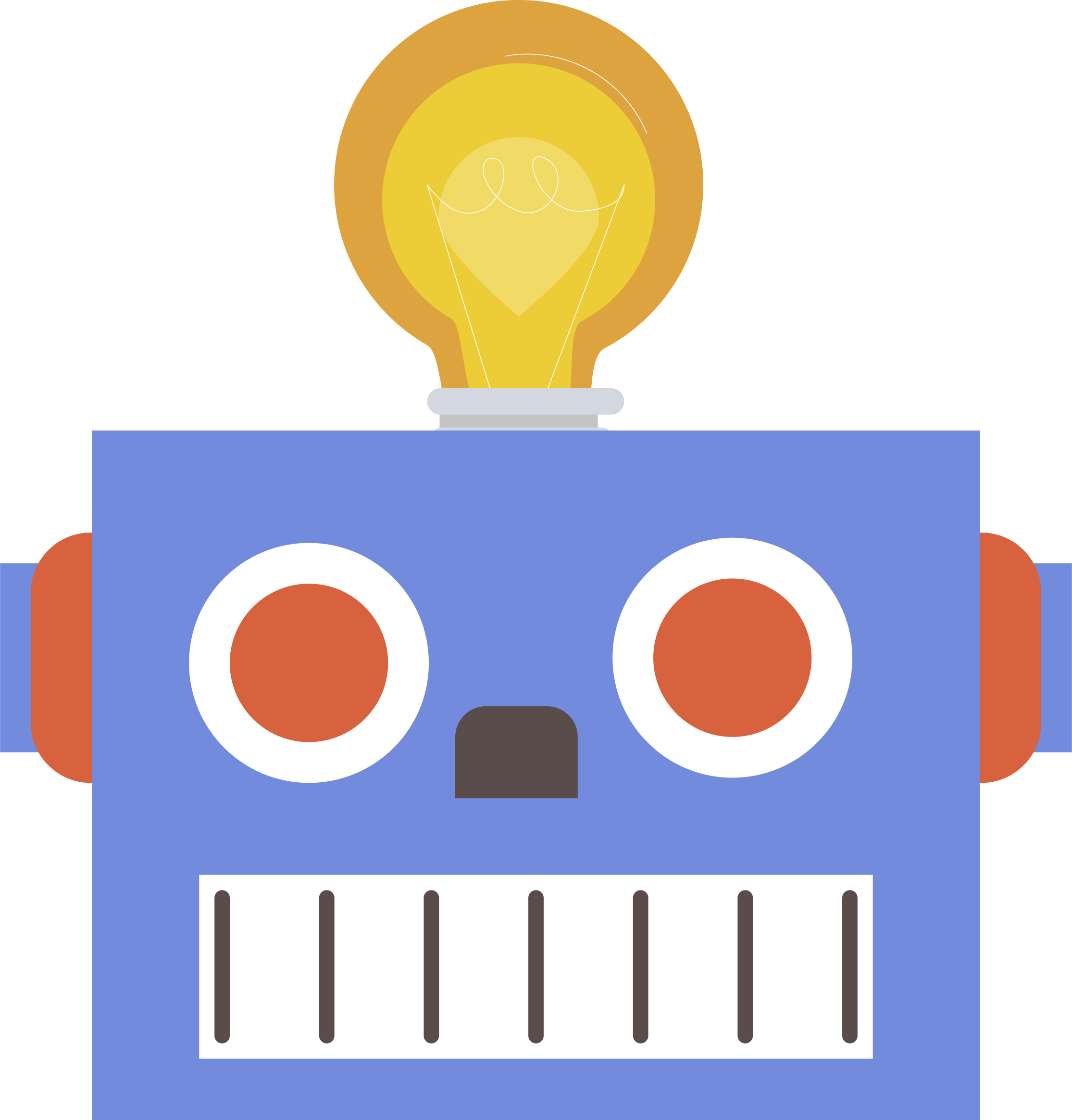Pin Robot Head Clipart - Robot Head Clipart (2230x2328)