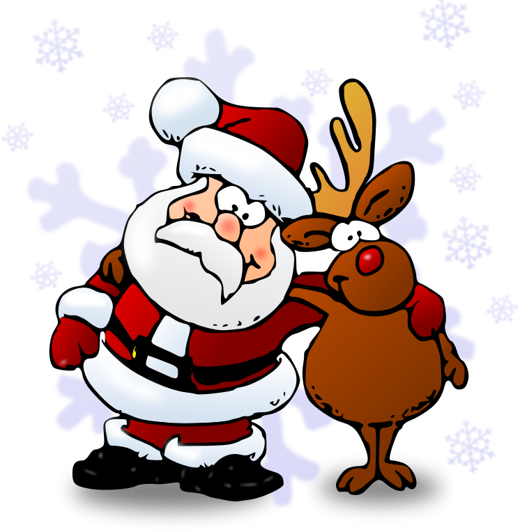 1385678152 - Santa And Rudolph Cartoon (746x764)