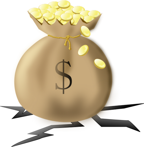 Klipart Bohatství Ke Stažení - Clip Art Money Bag (491x500)