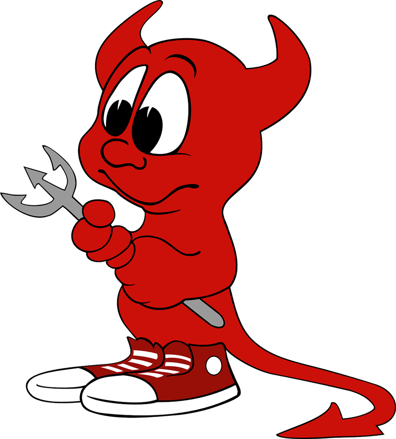 Cute Devil Clipart Cute Devil Cliparts Free Download - Freebsd Logo (1155x1280)