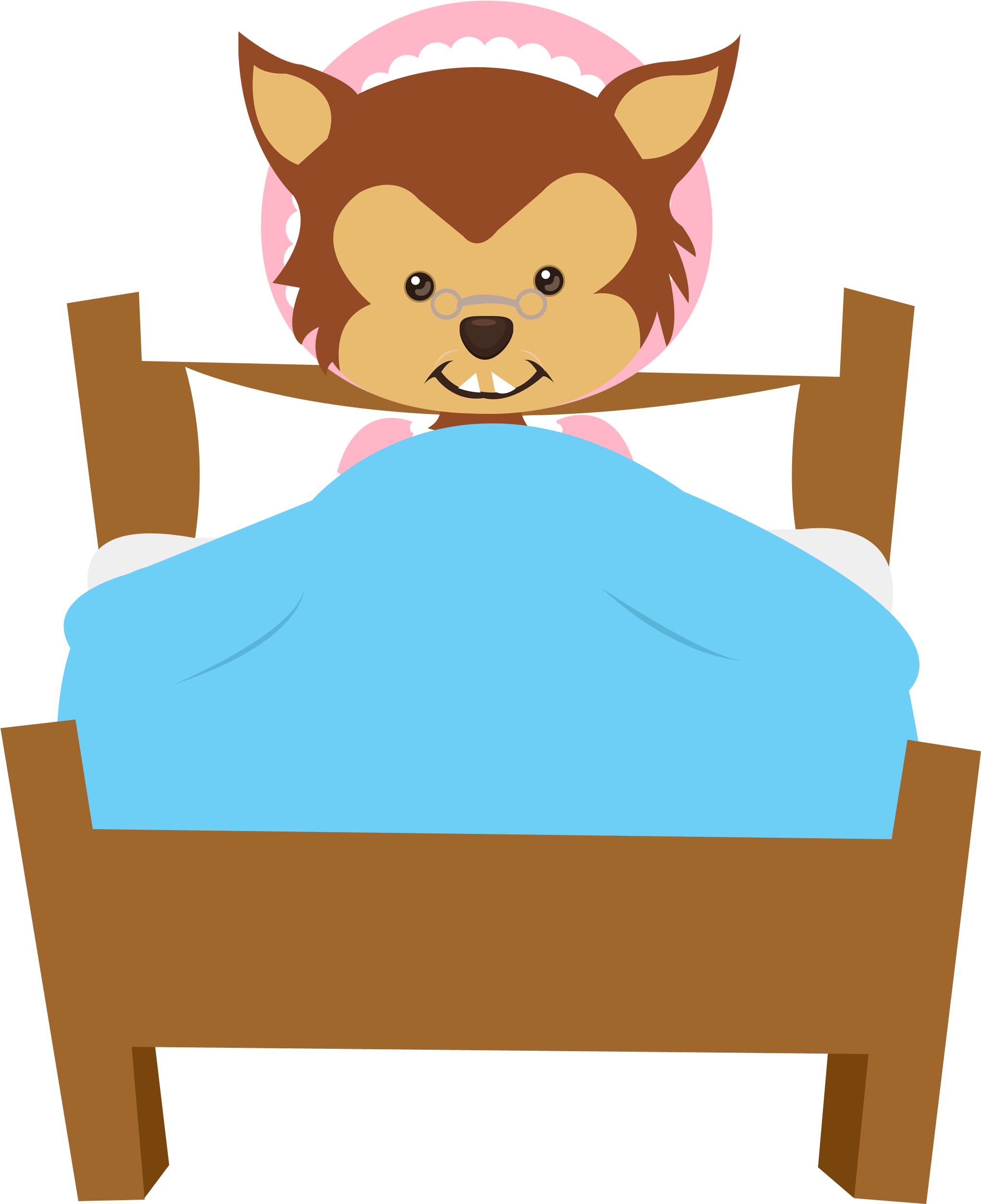 Ip4w4rkcudih6 - Wolf In Little Red Riding Hood Clip Art (2352x2772)