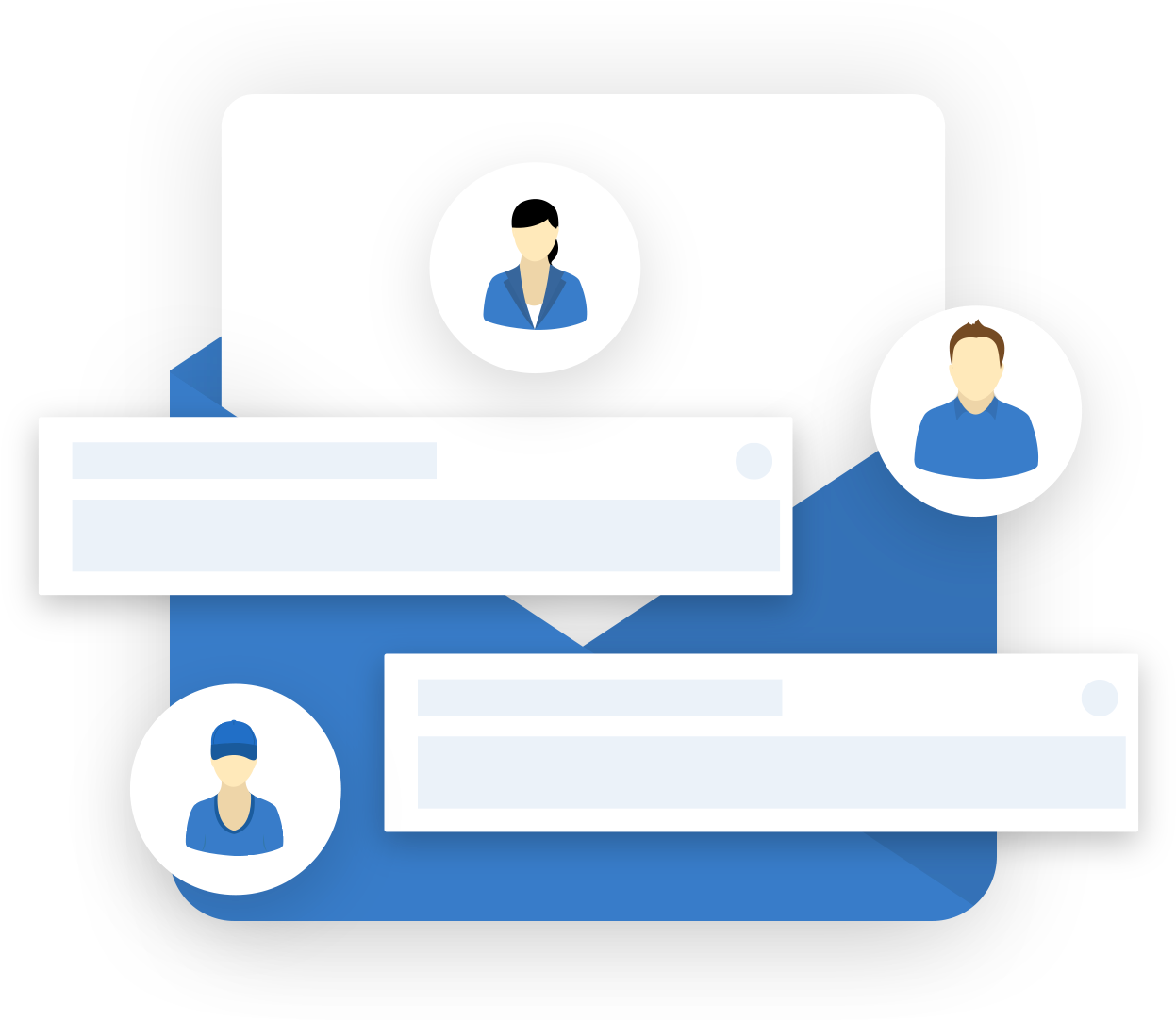 Drive Traffic With Painless Email Newsletters - Illustration (1266x1171)