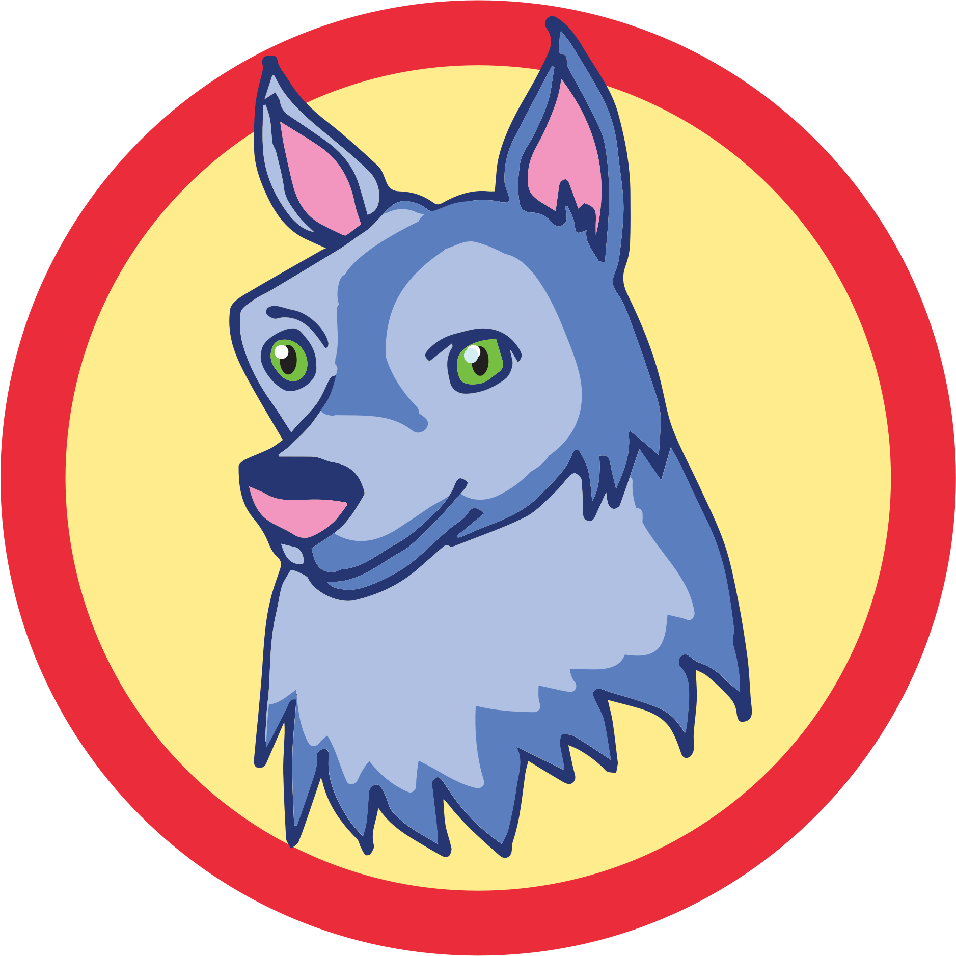 Great Dane Arctic Wolf Dhole Computer Icons Clip Art - Great Dane Arctic Wolf Dhole Computer Icons Clip Art (1877x1877)