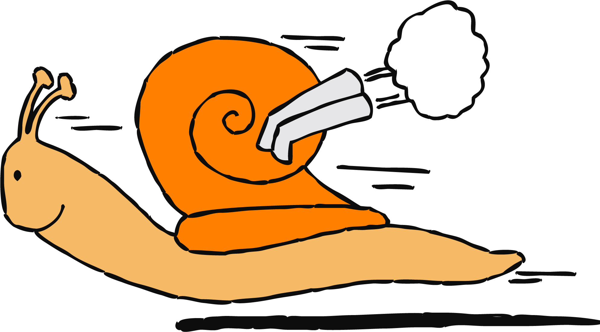Speedy Snail Clip Art At Clker Com Vector Clip Art - Speedy Clipart (2400x1316)