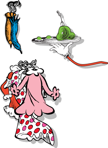Clover Clipart Dr Seuss - Seuss Green Eggs And Ham (378x488)