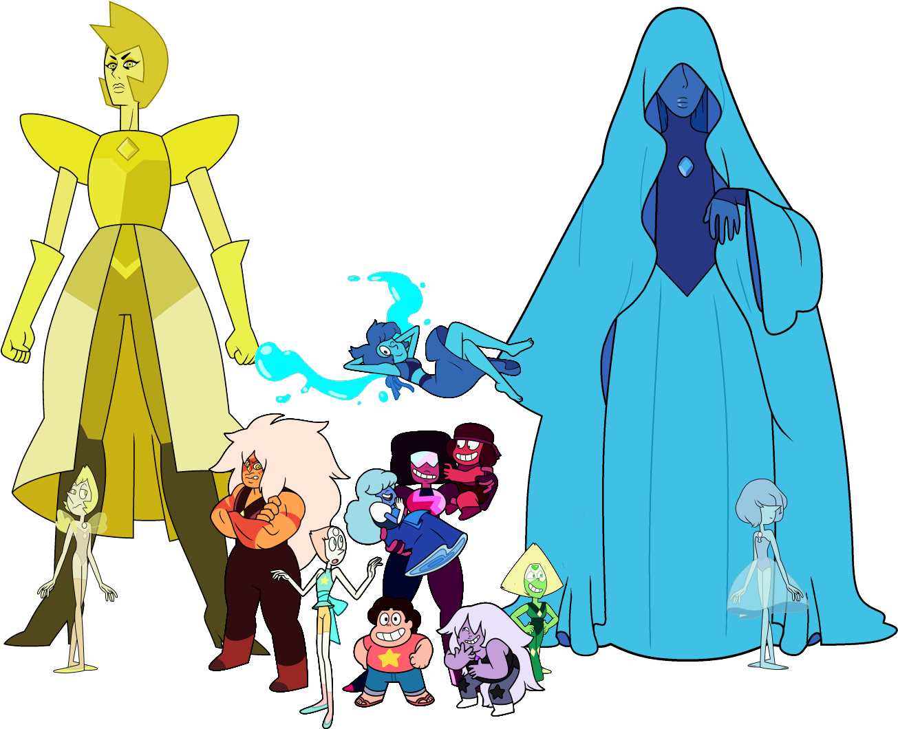 All Gems Feb 2016 - Steven Universe Gem Characters (1356x1084)