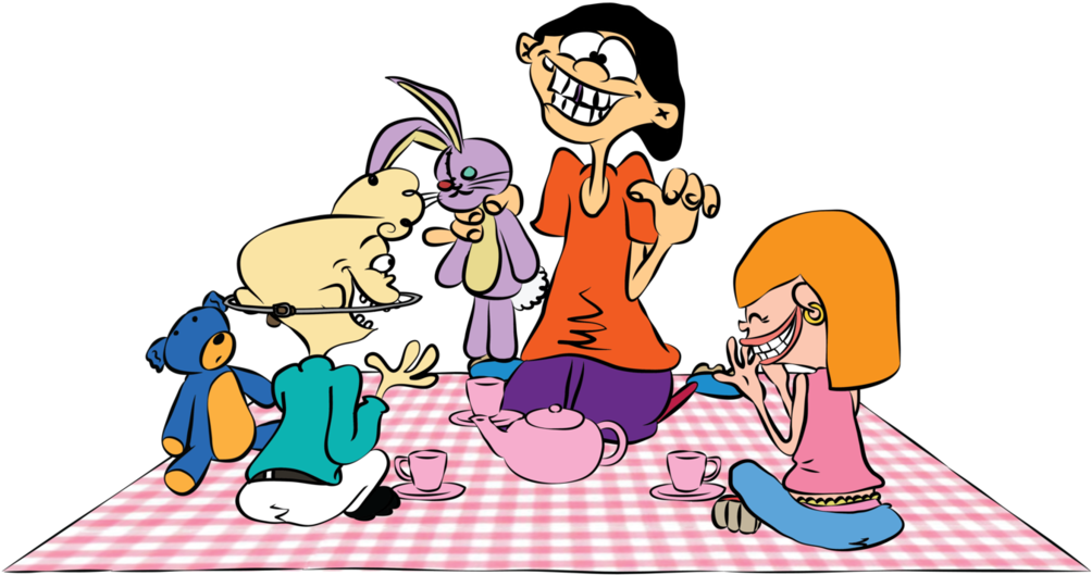 [eene] Tea Party By Yanpictures - Cartoon (1191x670)