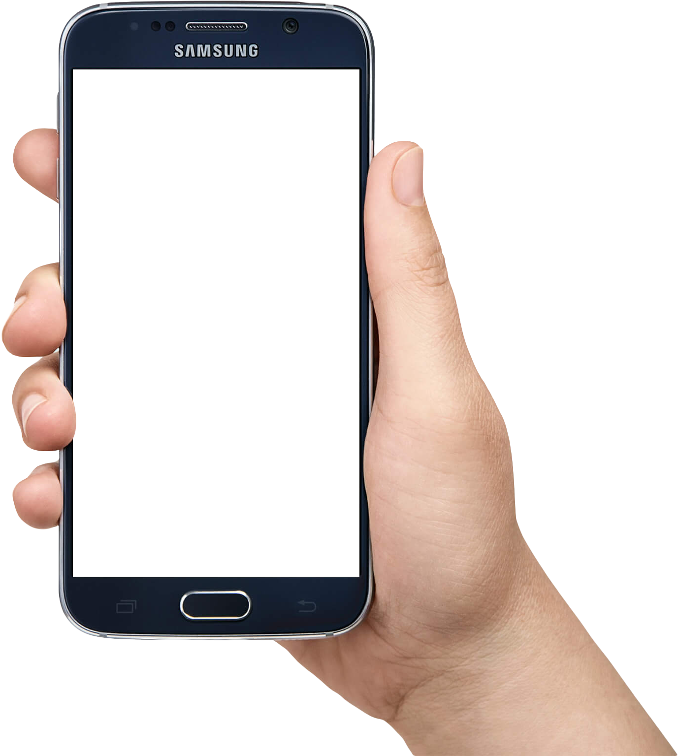 Smartphone In Hand Png (1488x1581)