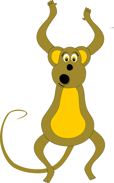 Ape, Animal, Hanging, Swinging, Zoo, Funny - Spider Monkey Clipart (399x640)