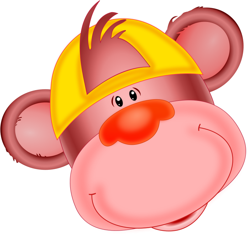 Monkey, Anthropoid, Ape, Animal, Zoo - Cartoon Monkey With A Hat (800x758)
