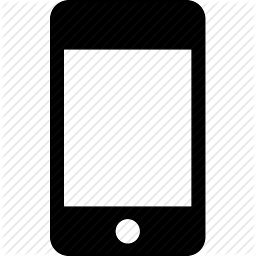 Tab Clipart - Cell Phone Icon No Background (512x512)