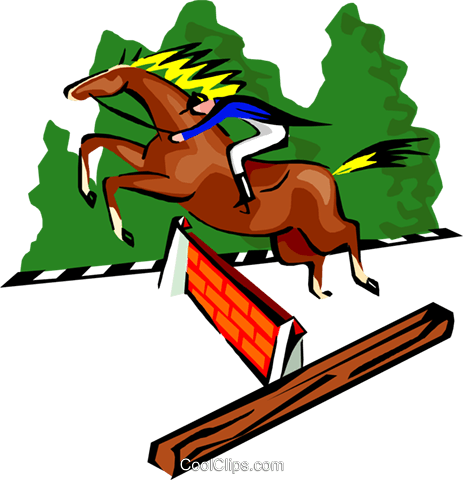 Sports, Horse Jumping, Equestrian Royalty Free Vector - Equestrianism (463x480)