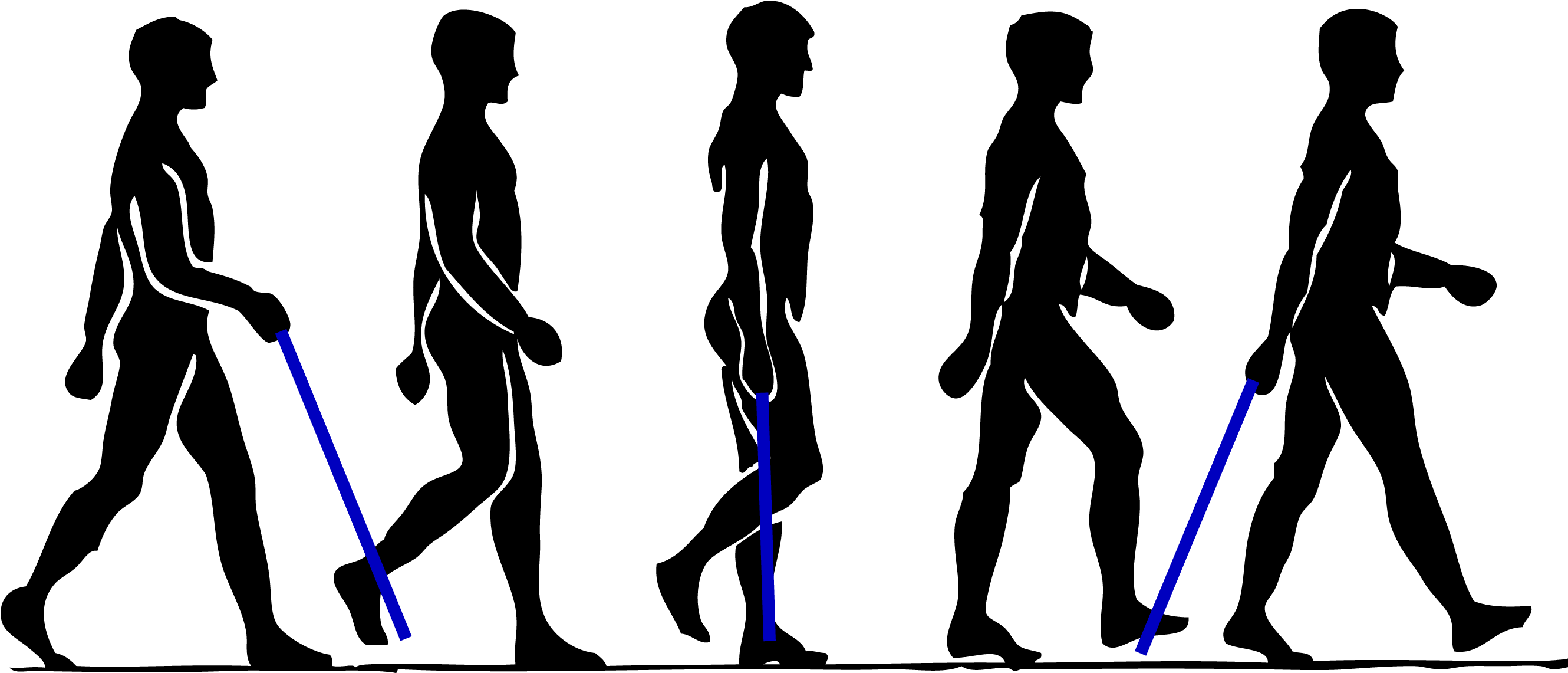 Man Silhouette At Getdrawings - Person Walking (2692x1250)