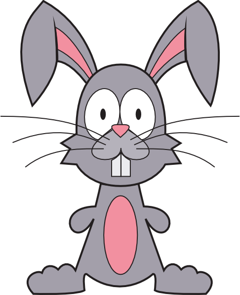 Rabbit Clipart Fur - Easter Bunny (486x596)