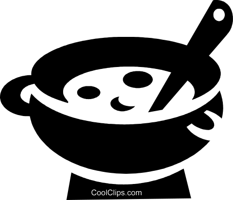 Pot Of Soup Royalty Free Vector Clip Art Illustration - Soup Clipart (480x412)