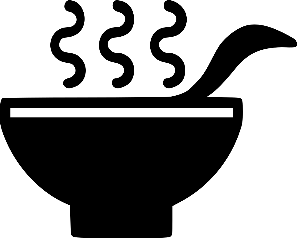 Drink Healthy Hot Soup Bowl Spoon Comments - Mangkuk Vektor (980x786)