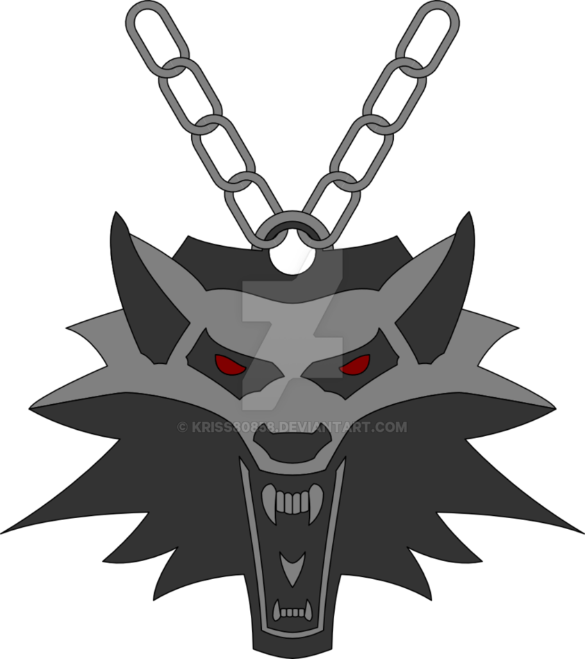 The Witcher S By Clip Art Free - Witcher Medallion Vector (842x949)