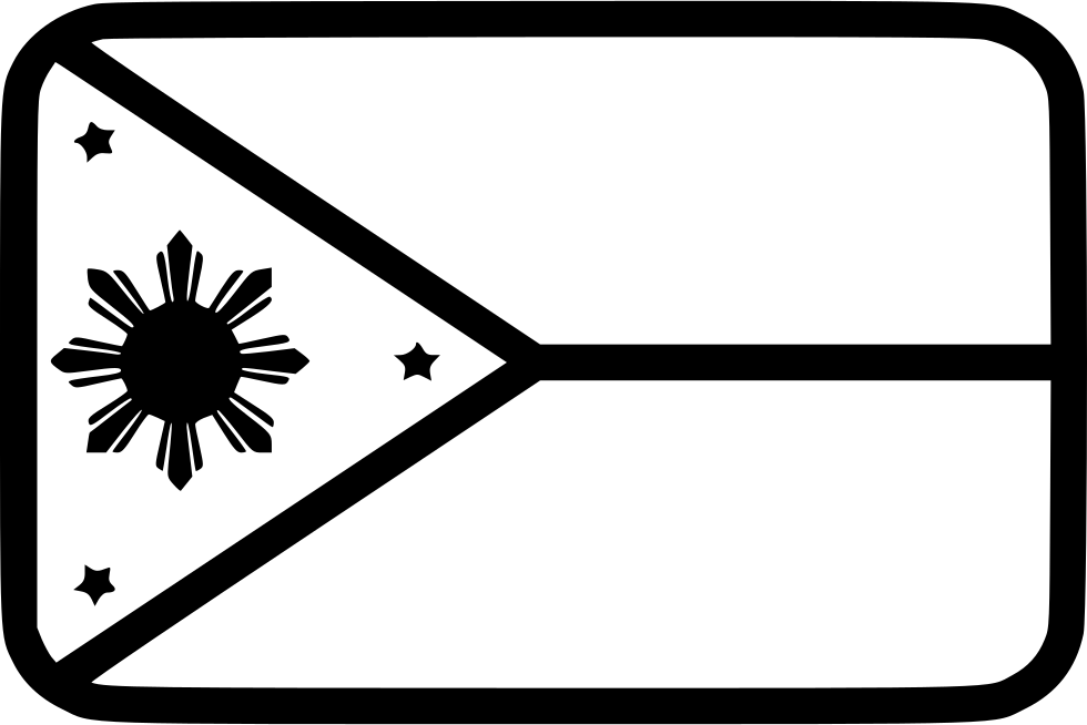 Philippines Flag Comments - Flag Czech Black And White (980x654)
