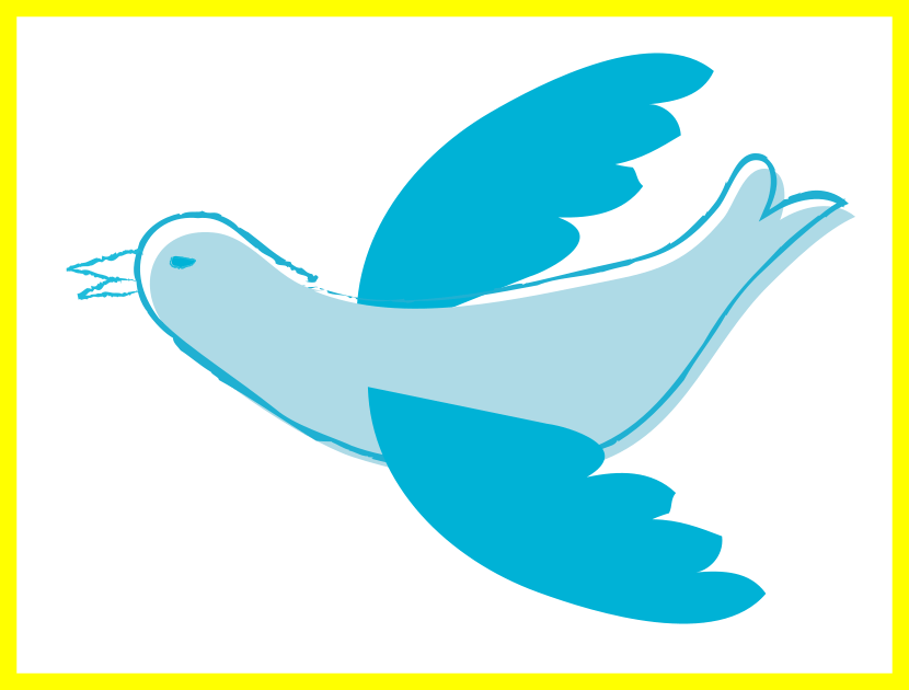 Shocking Love Clip Art - Custom Blue Bird Shower Curtain (830x630)