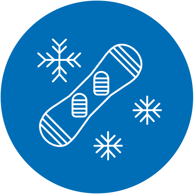 Travel Style Icons 2018 Winter Ski - Circle (626x625)