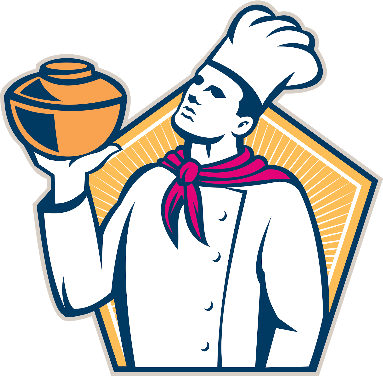 Dessert Suppliers - Baker Illustration (1599x1600)