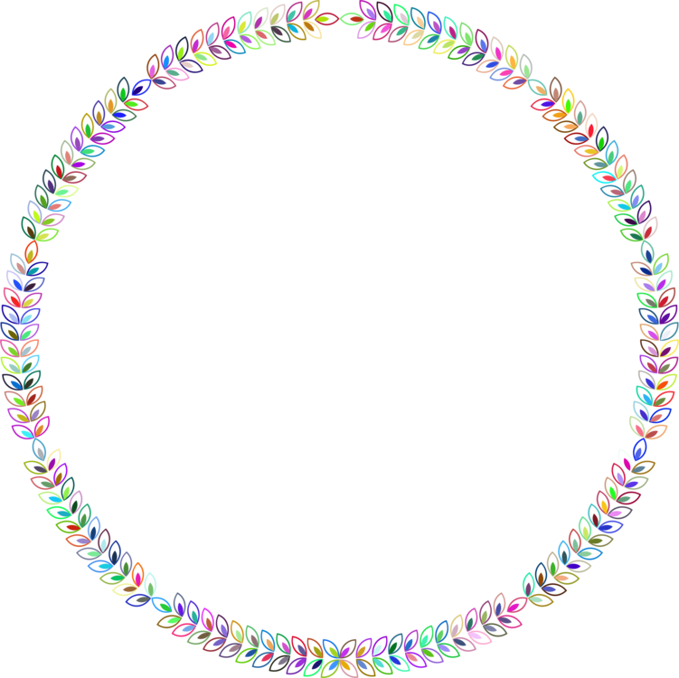 Painting Tulip Cadres Ronds - Circle (751x750)