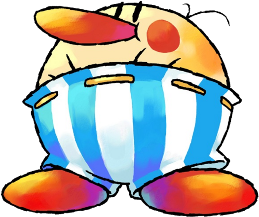 He Looks Like Overgrown Overweight Clown With Clown - Super Mario World 2 Yoshi's Island Bosses (575x480)
