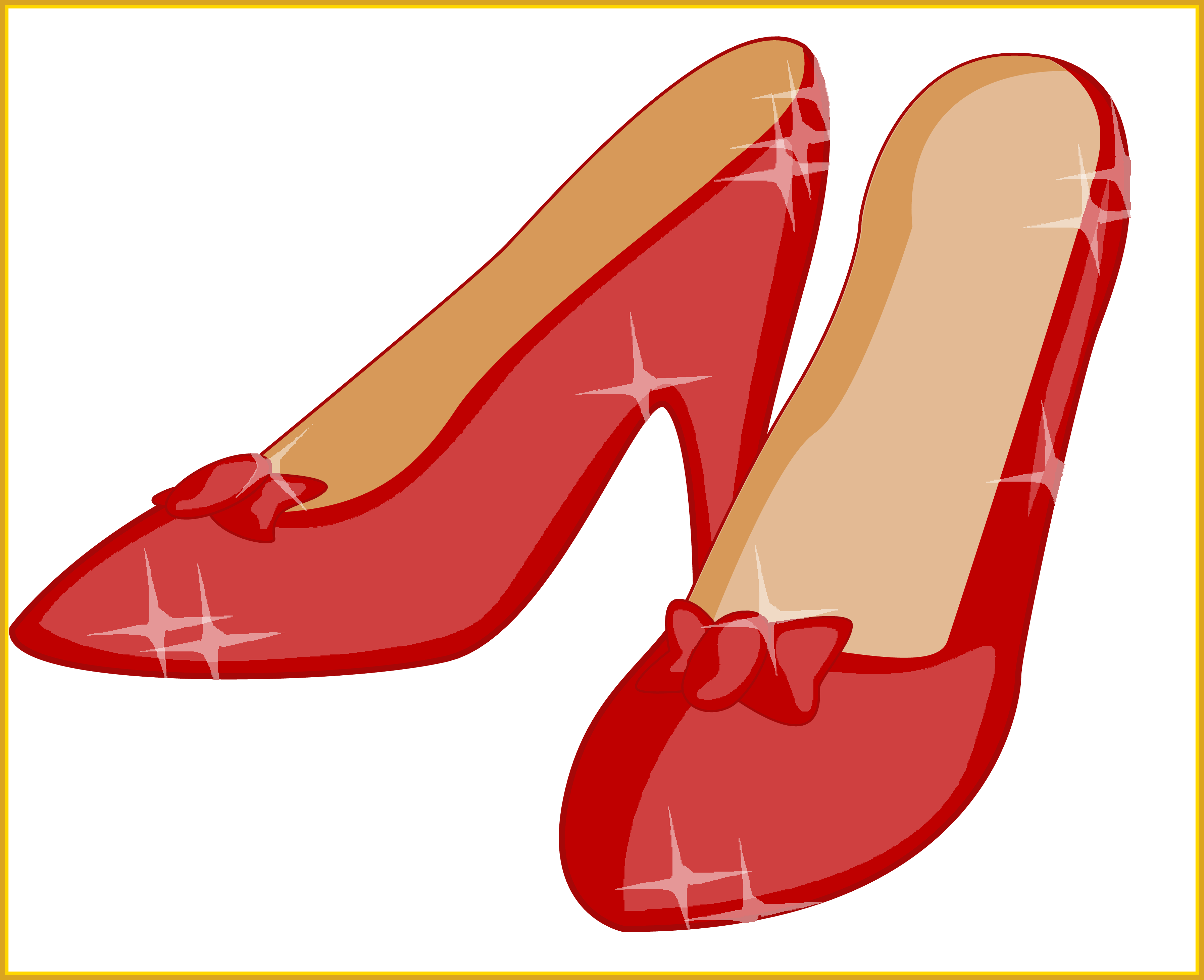Clipart Freeuse Incredible Ballerina Clip Art Cute - Red Shoes Clip Art (3588x2920)