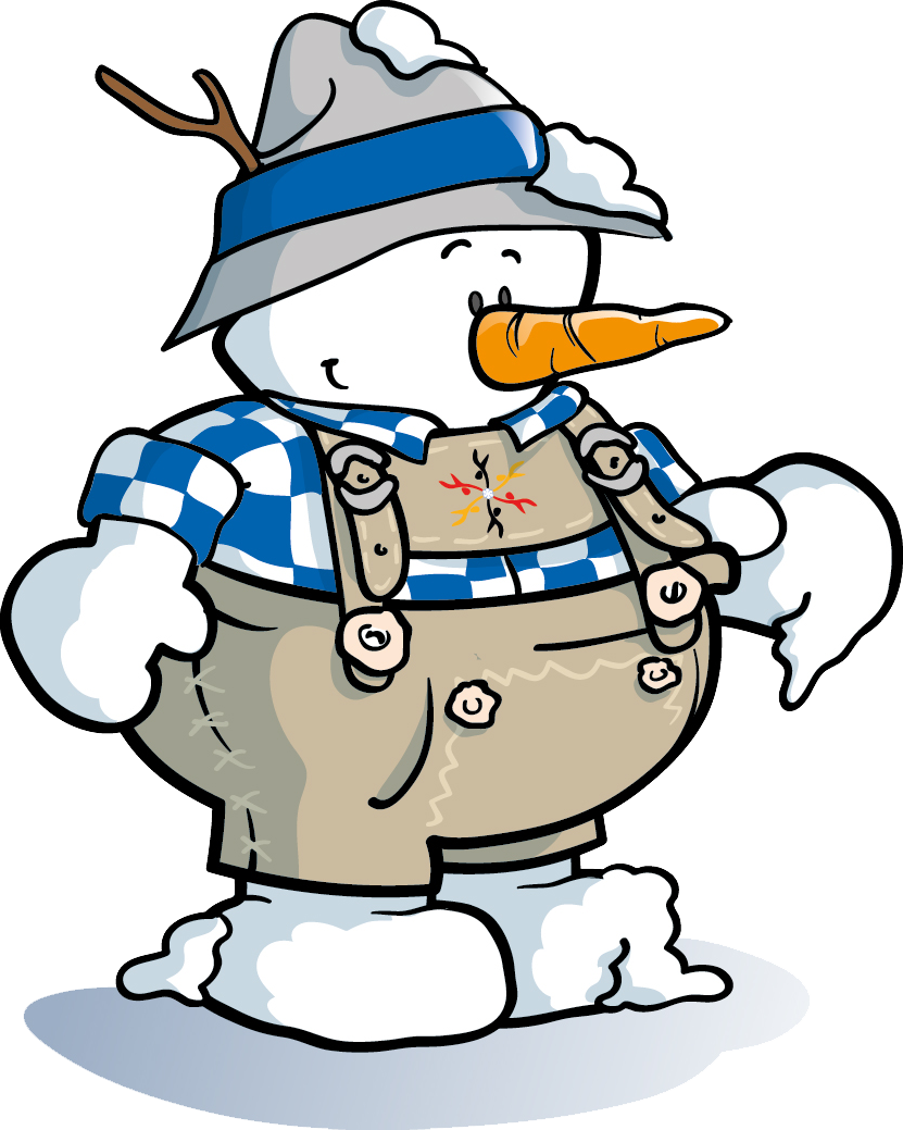 Schneefrau Tracht [61829] Schneemann Tracht [61833] - Swimming (831x1039)