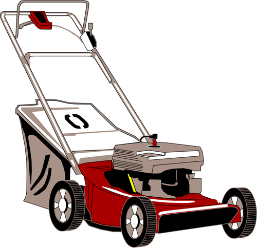 With Bagger Public Domain - Clip Art Lawn Mower Transparent (500x484)
