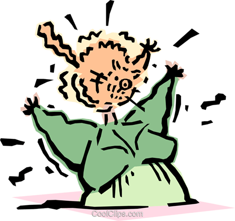 Cat Attacking Woman Royalty Free Vector Clip Art Illustration - Cat Attacking Woman Royalty Free Vector Clip Art Illustration (480x452)