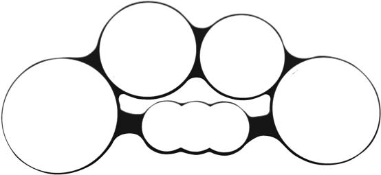 Drum Clipart Quad - Tenor Drums Top View (630x400)